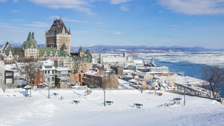 a vista de cima de Quebec
