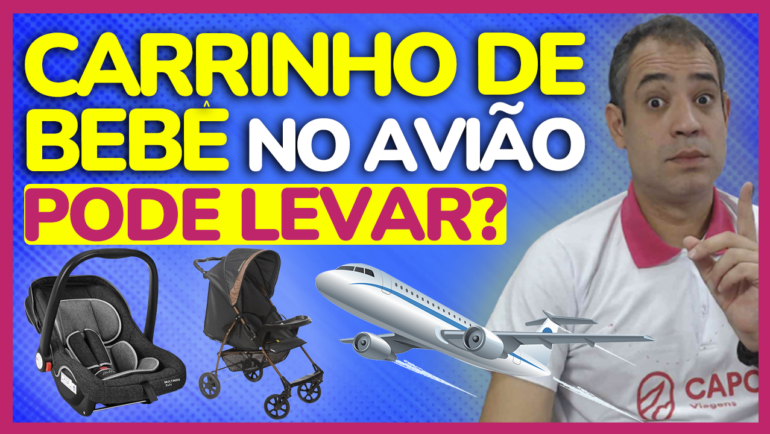 carrinho bebe aviao pode levar