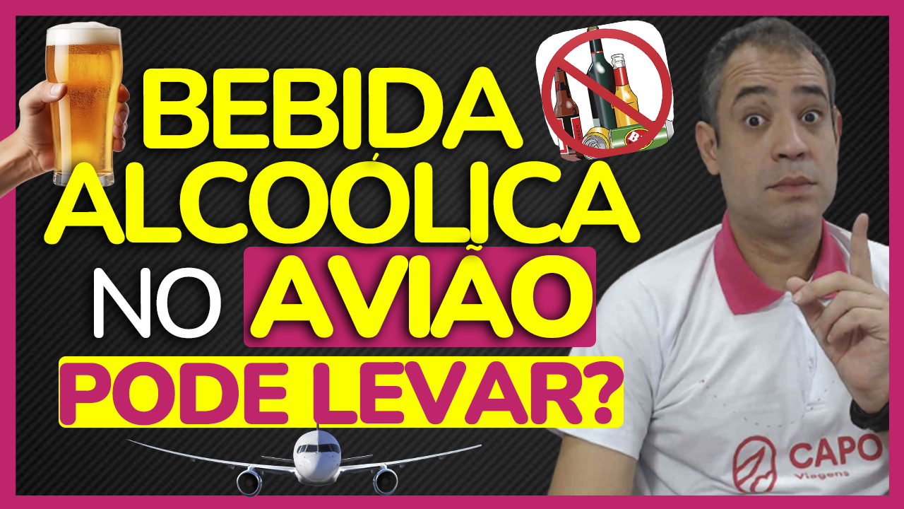 bebida alcoolica aviao pode