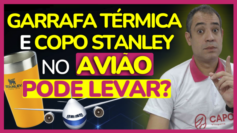 copo stanley aviao pode