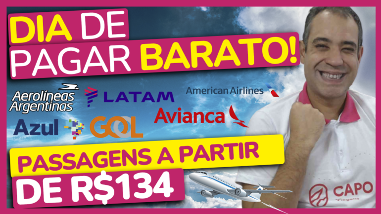 DIA DE PAGAR BARATO PASSAGENS AEREASCAPO 1