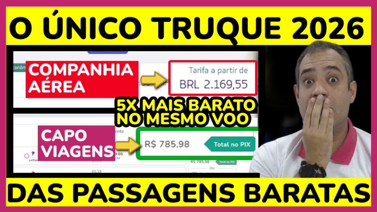 TRUQUE PASSAGENS AEREAS2026